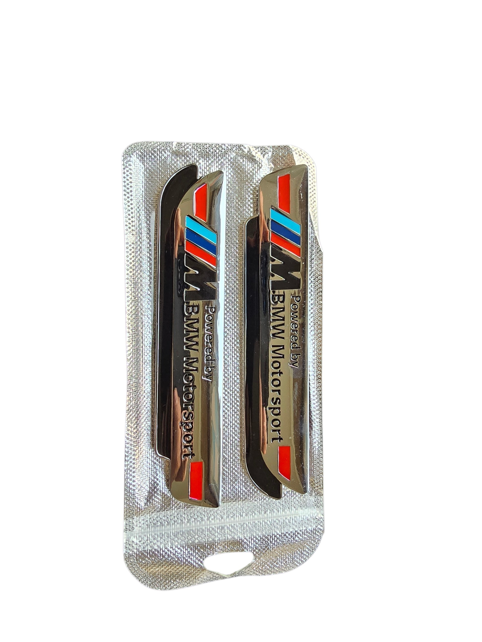 بج یا لوگوی گلگیر بی ام و M Motorsport فلزی چپ و راست 140×28 میلی‌متر بسته 2 عددی برند CBP